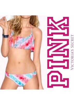 Victoria's Secret PINK | Stars And Stripes Knockout Bikini Bottoms | Size Medium